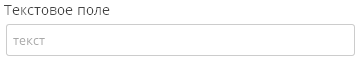 Тэг Текстовое поле