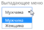 Тэг Выпадающее меню