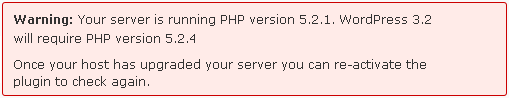 Health Check: старая версия PHP