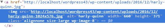 Исходный код медиафайла в WordPress 4.3