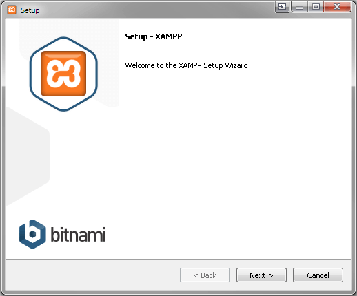 Начало установки сервера XAMPP